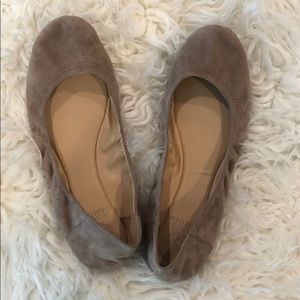 Suede Ballet Flats